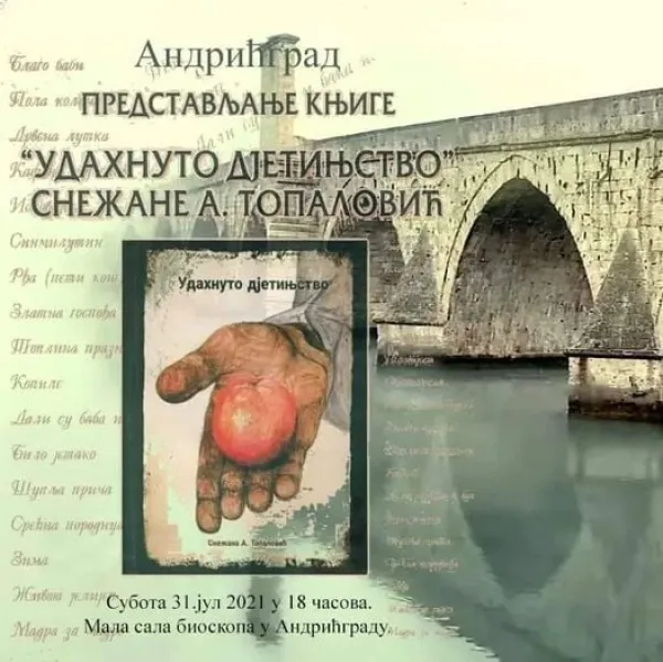 Promocija knjige ”Udahnuto djetinjstvo” u Andrićgradu