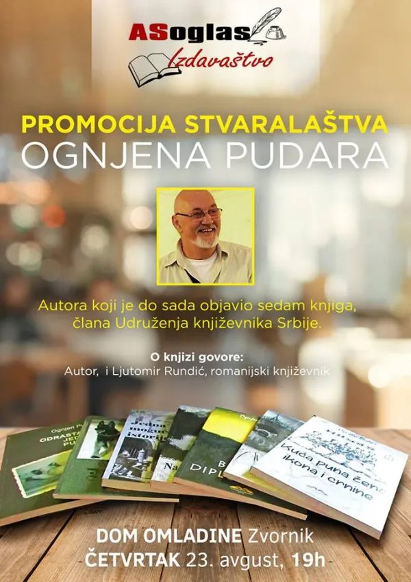 Zvornik: Promocija književnog stvaralaštva Ognjena Pudara